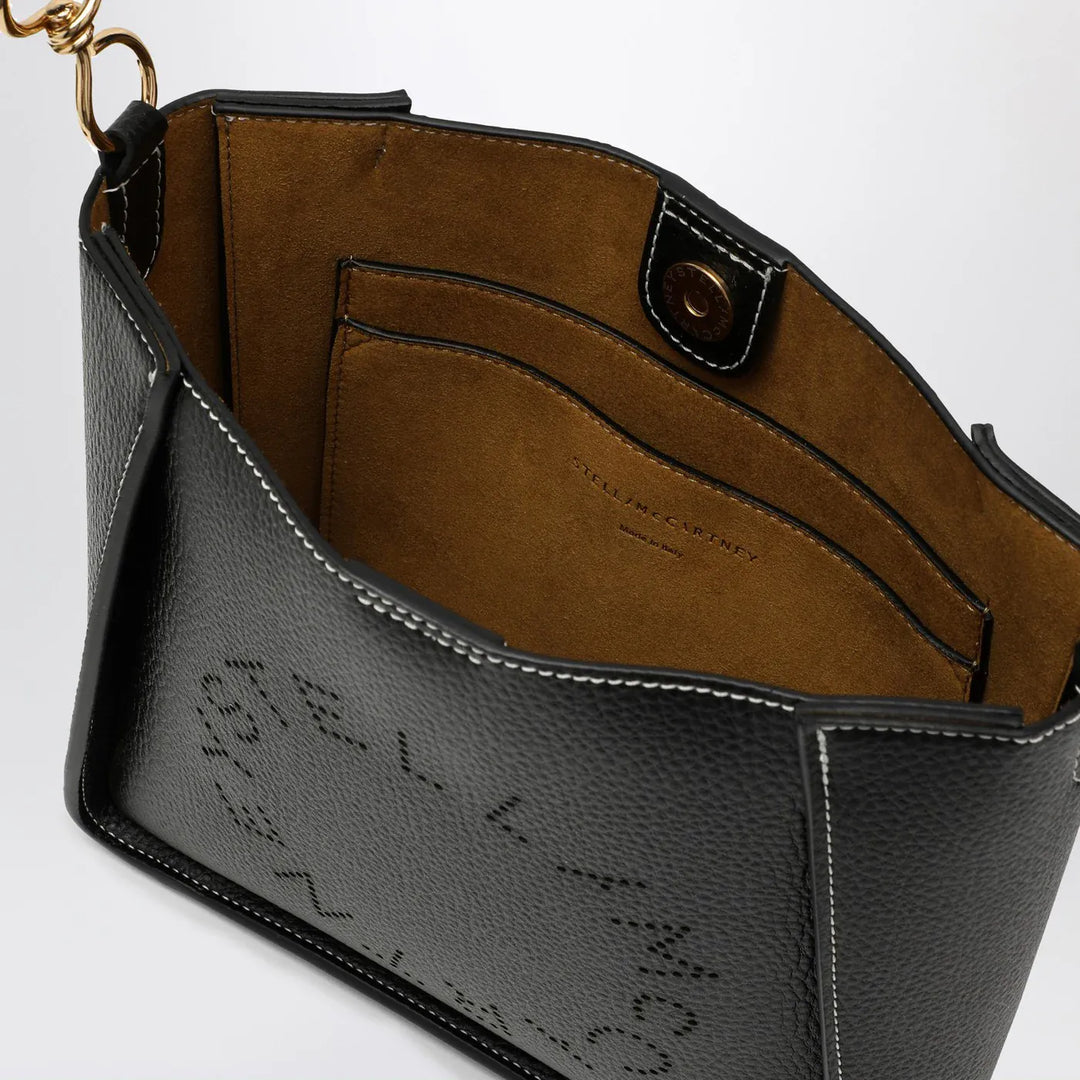 Stella McCartney - Square black crossbody bag with logo Brand Apparel &amp; Accessories TU
