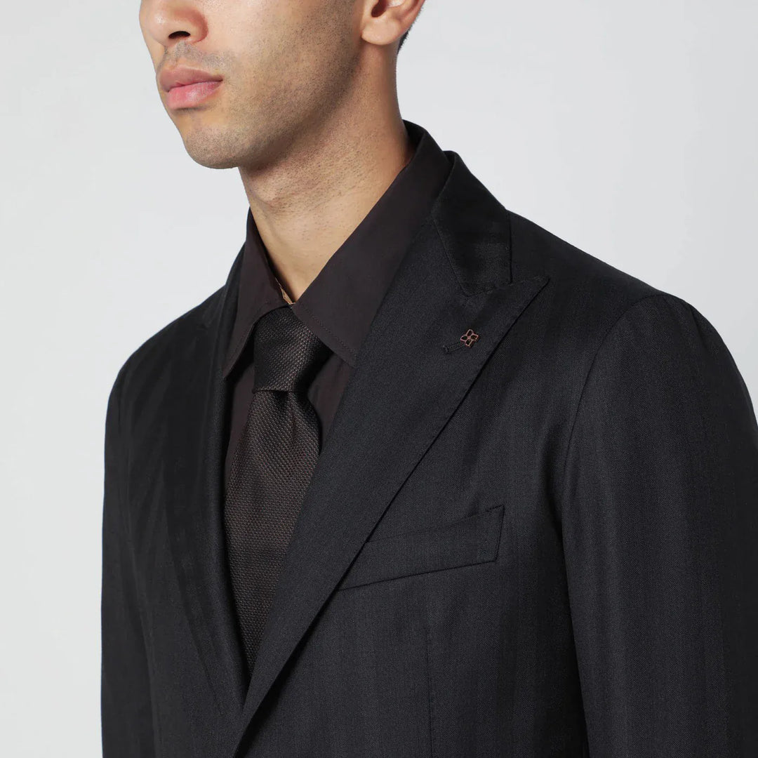 Tagliatore - Brown striped single-breasted wool suit Brand Apparel &amp; Accessories