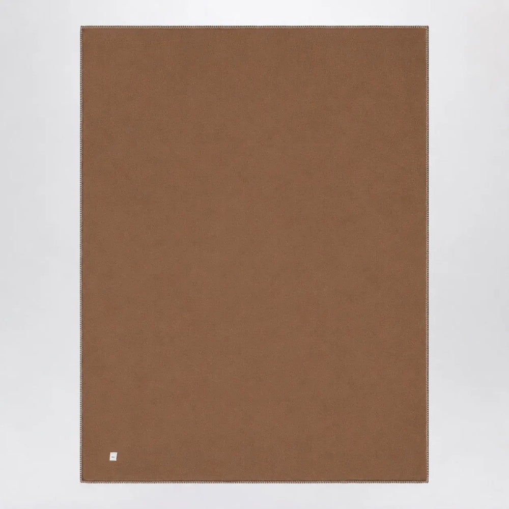 Tekla - Brown lambswool blanket Brand Apparel & Accessories U