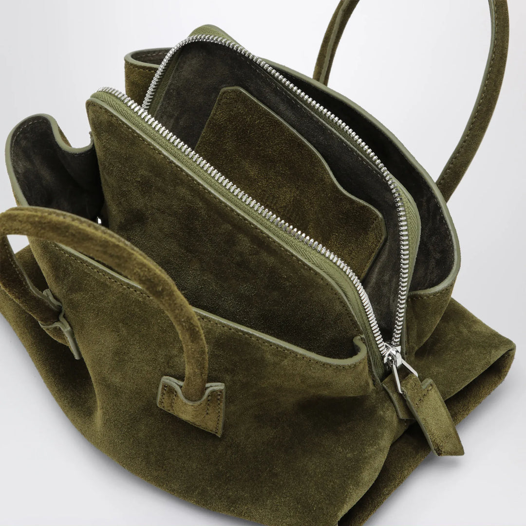 The Attico - La Passeggiata Mini khaki green suede bag Brand Apparel &amp; Accessories TU