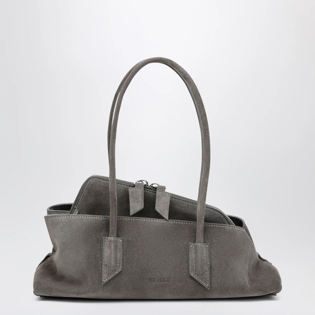 The Attico - La Passeggiata Small bag in grey suede Brand Apparel & Accessories U