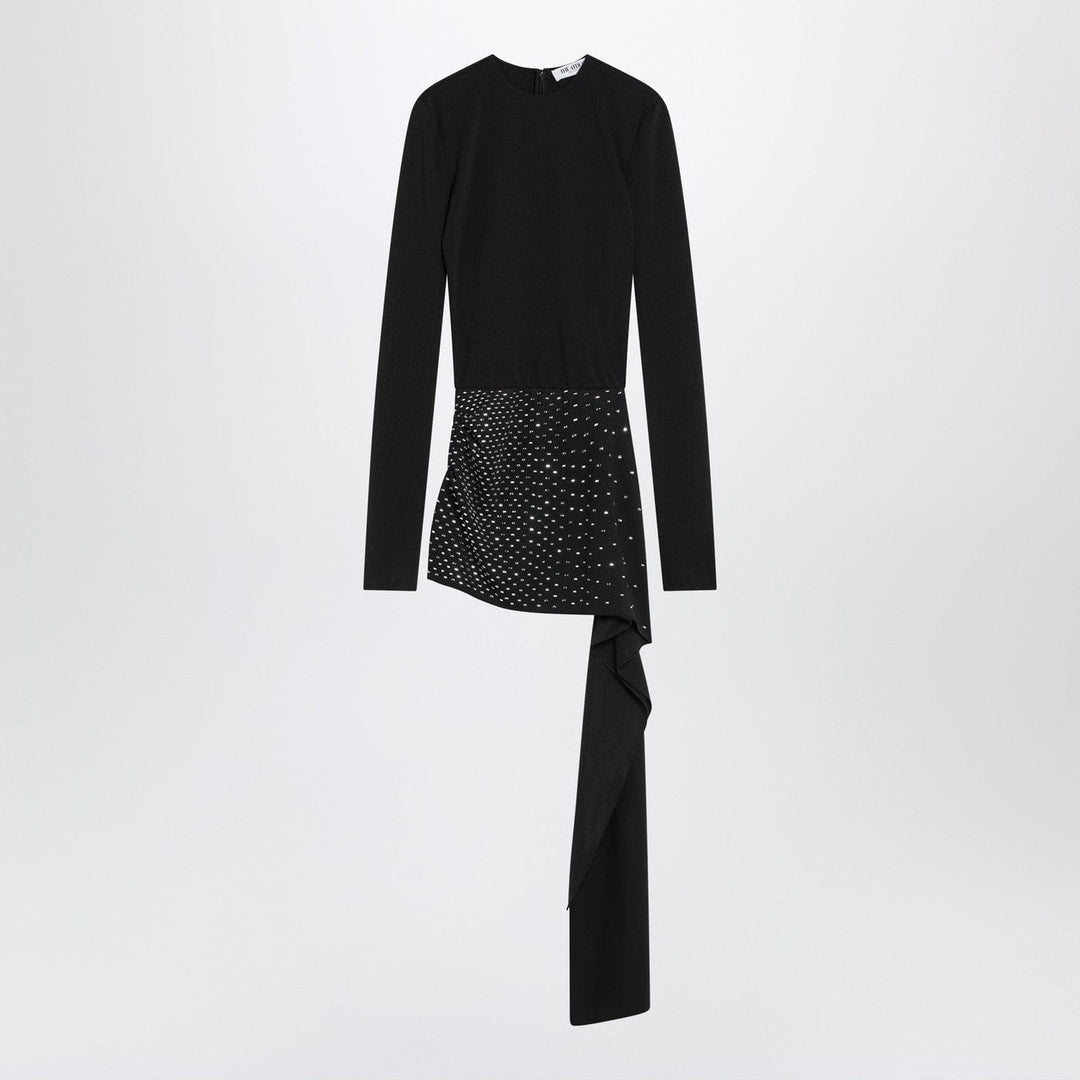 Apparel &amp; Accessories 40  IT The Attico - Mini black dress with thermostrass Brand