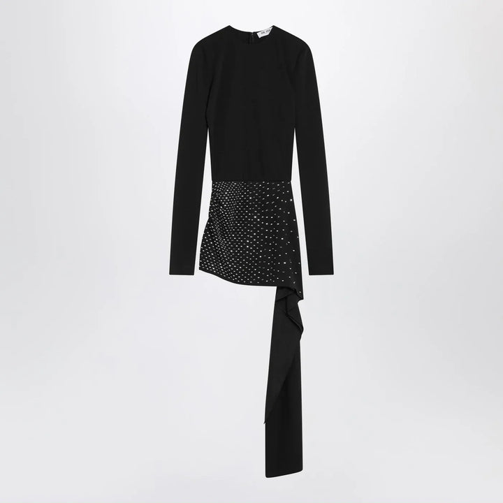 The Attico - Mini black dress with thermostrass Brand Apparel &amp; Accessories 40  IT