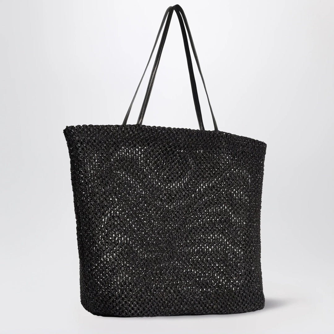 The Row - Barn geometric nylon tote with leather handles, black Brand Apparel &amp; Accessories TU