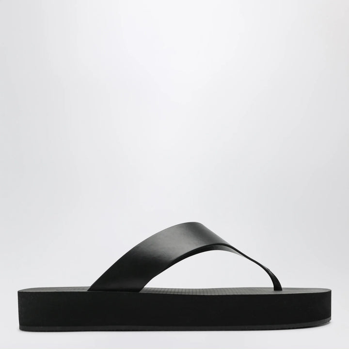 The Row - Black Dune leather flip-flops Brand Apparel &amp; Accessories 36 IT
