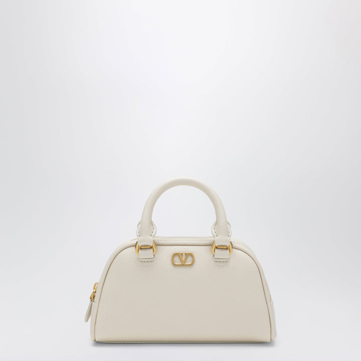 Apparel &amp; Accessories TU Valentino Garavani - Ivory VLogo Signature mini duffle bag in grained calfskin Brand