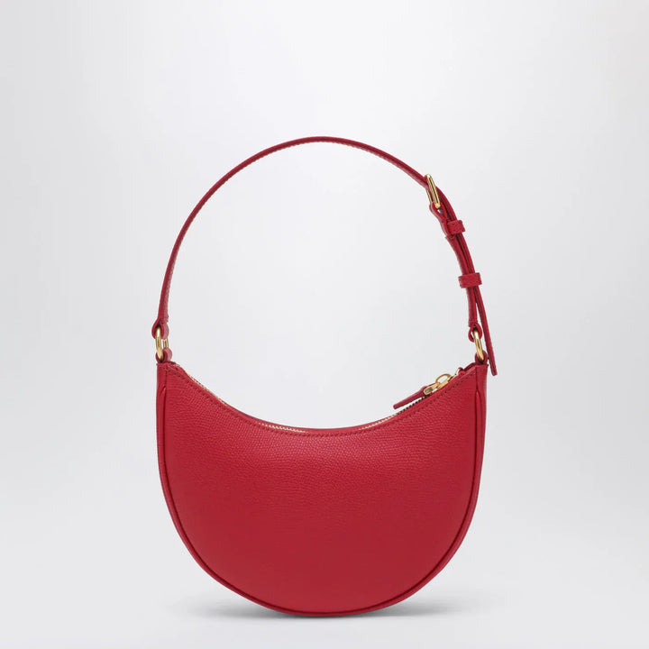 Valentino Garavani - Red leather Vlogo Signature mini hobo bag Brand Apparel &amp; Accessories TU