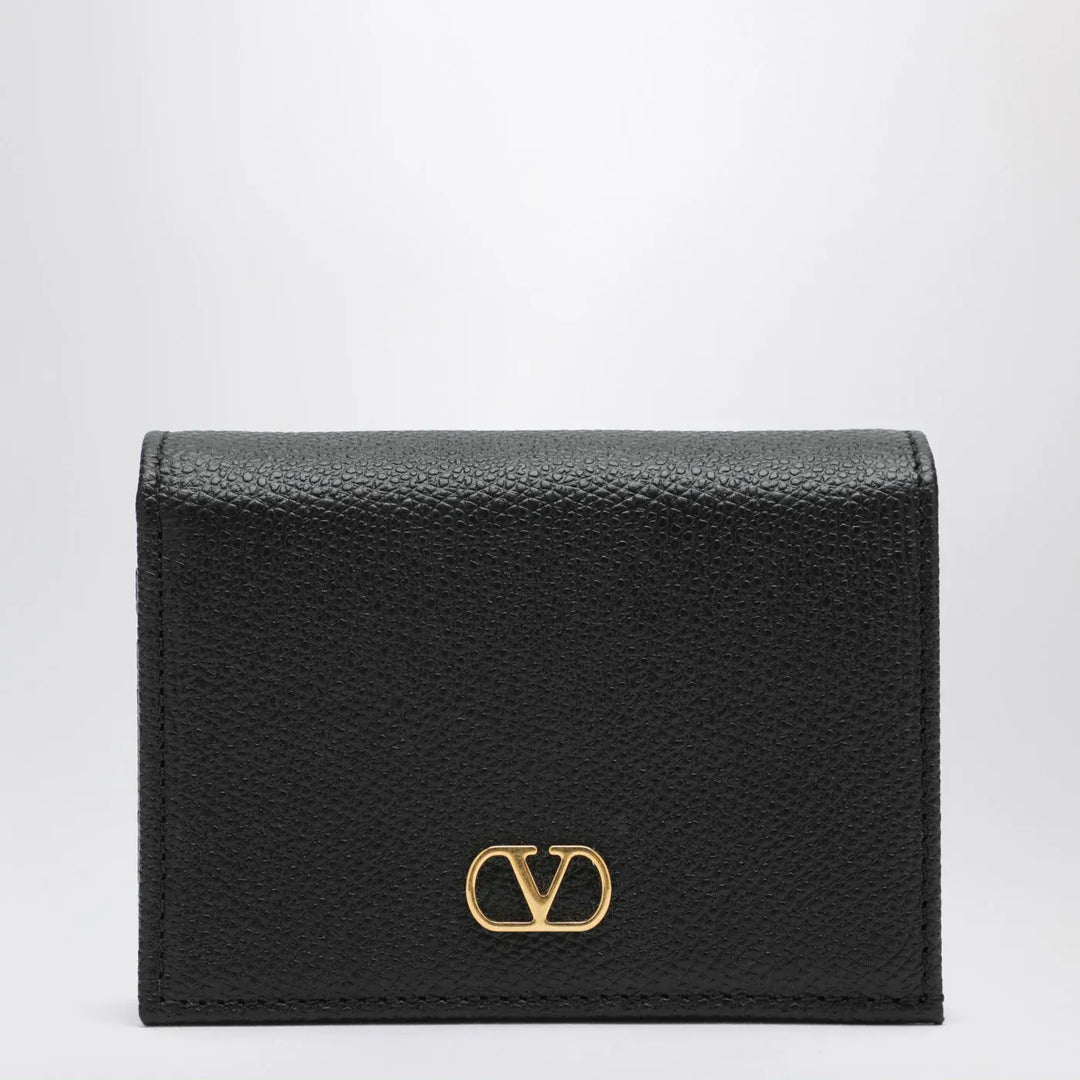 Valentino Garavani - Signature black leather VLogo wallet Brand Apparel &amp; Accessories TU