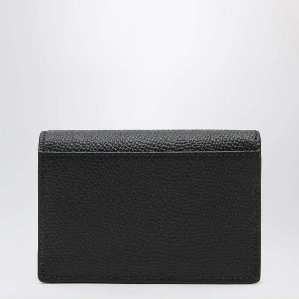 Valentino Garavani - VLogo bifold card wallet in black leather Brand Apparel & Accessories TU