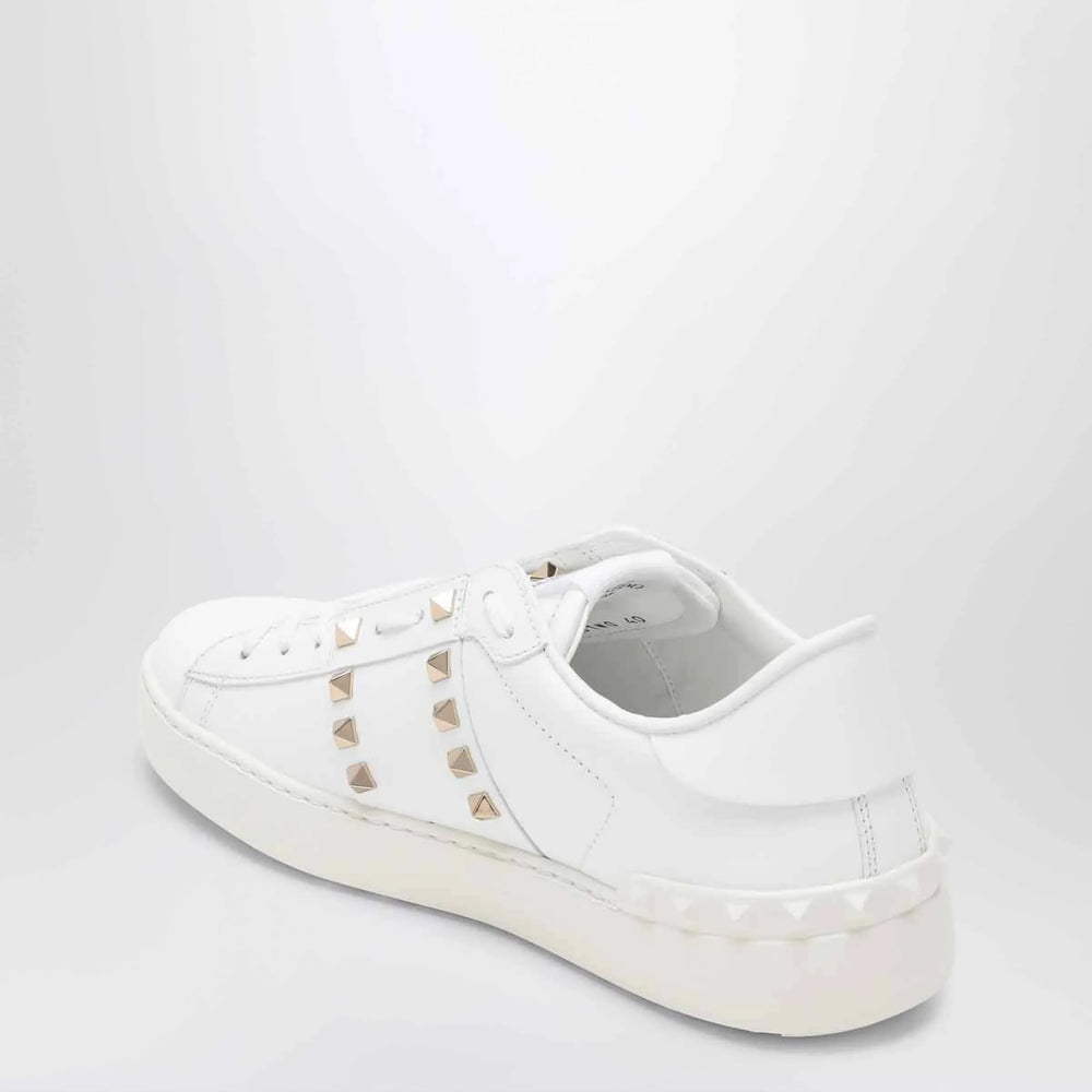 Valentino - White leather Rockstud zip card holder Brand Apparel & Accessories