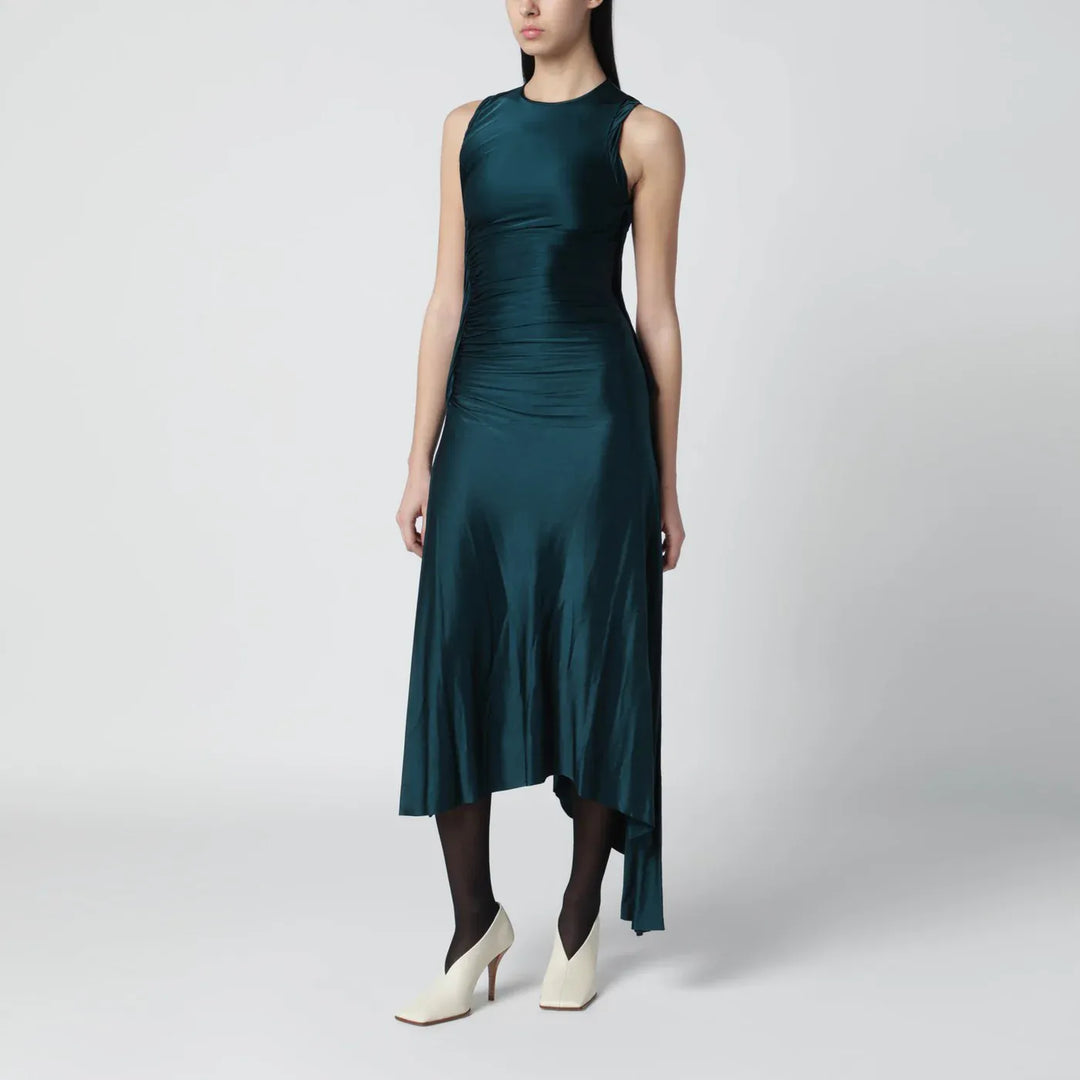 Victoria Beckham - Twist dress in dark aqua green Brand Apparel &amp; Accessories 6 UK