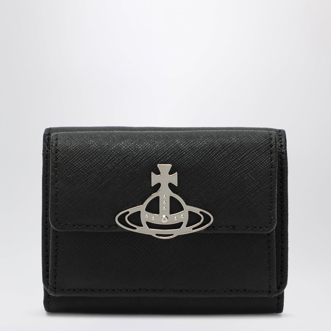 Apparel &amp; Accessories TU Vivienne Westwood - Black leather wallet with Orb logo Brand
