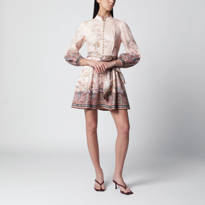 ZIMMERMANN - Pink Paisley Alchemy mini dress Brand Apparel &amp; Accessories 1