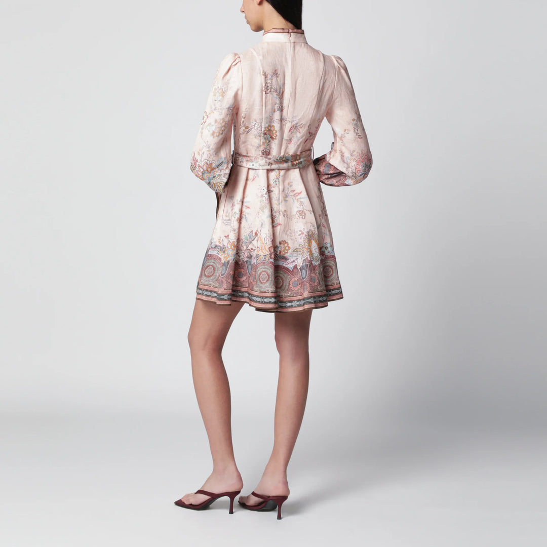 ZIMMERMANN - Pink Paisley Alchemy mini dress Brand Apparel &amp; Accessories