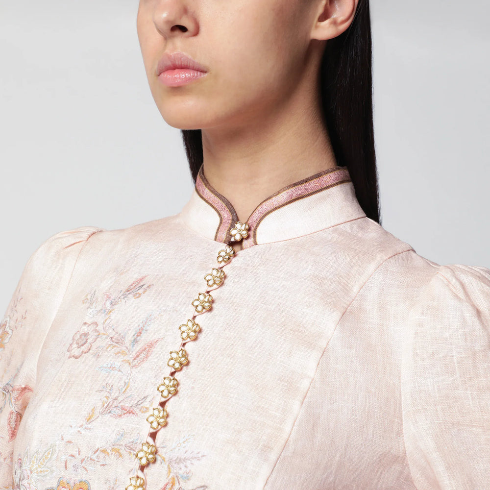 ZIMMERMANN - Pink Paisley Alchemy mini dress Brand Apparel & Accessories