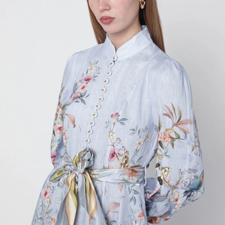ZIMMERMANN - Rebellion blue Aviary mini dress Brand Apparel &amp; Accessories