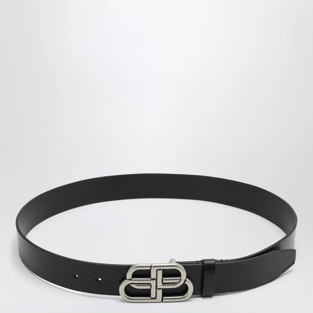 Balenciaga - Black BB leather belt Brand 90 EU