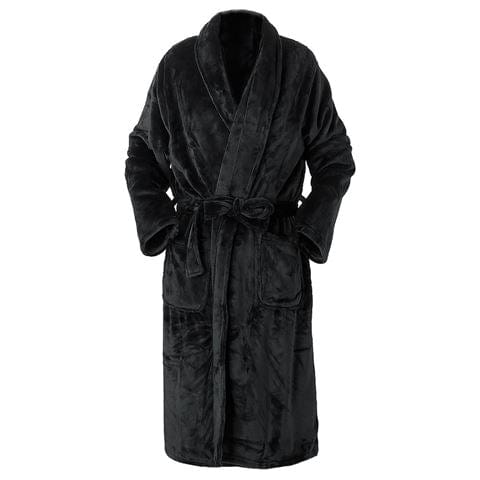 Brogo Bathrobe Brogo Microfiber Supersoft Woven Bathrobe Charcoal L/XL Brand