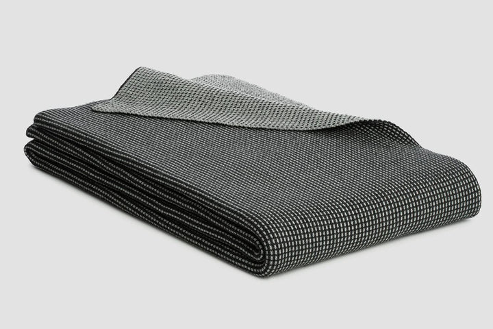 Bemboka Blankets King /Single 220 x 180cm / Charcoal/Dove Bemboka Reversible Box Knitted Weighted Blankets Bemboka: Luxury Reversible Box Knitted Weighted Blankets Brand