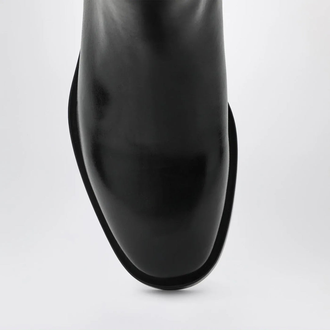 Durazzi Milano - Black/burgundy two-tone boots Brand Boots 37 IT