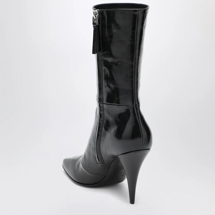 Givenchy - Black Sliced Square GIVENCHY Tape ankle boots Brand Boots
