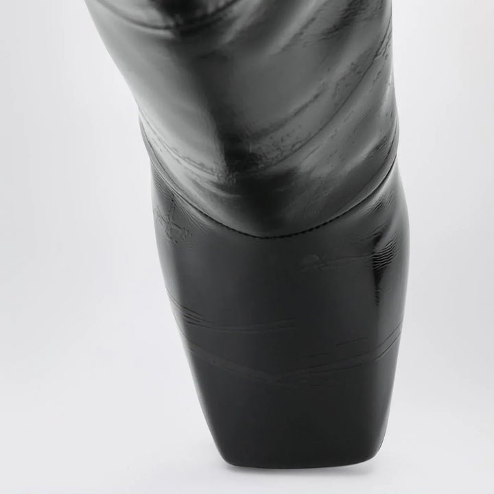 Givenchy - Black Sliced Square GIVENCHY Tape ankle boots Brand Boots