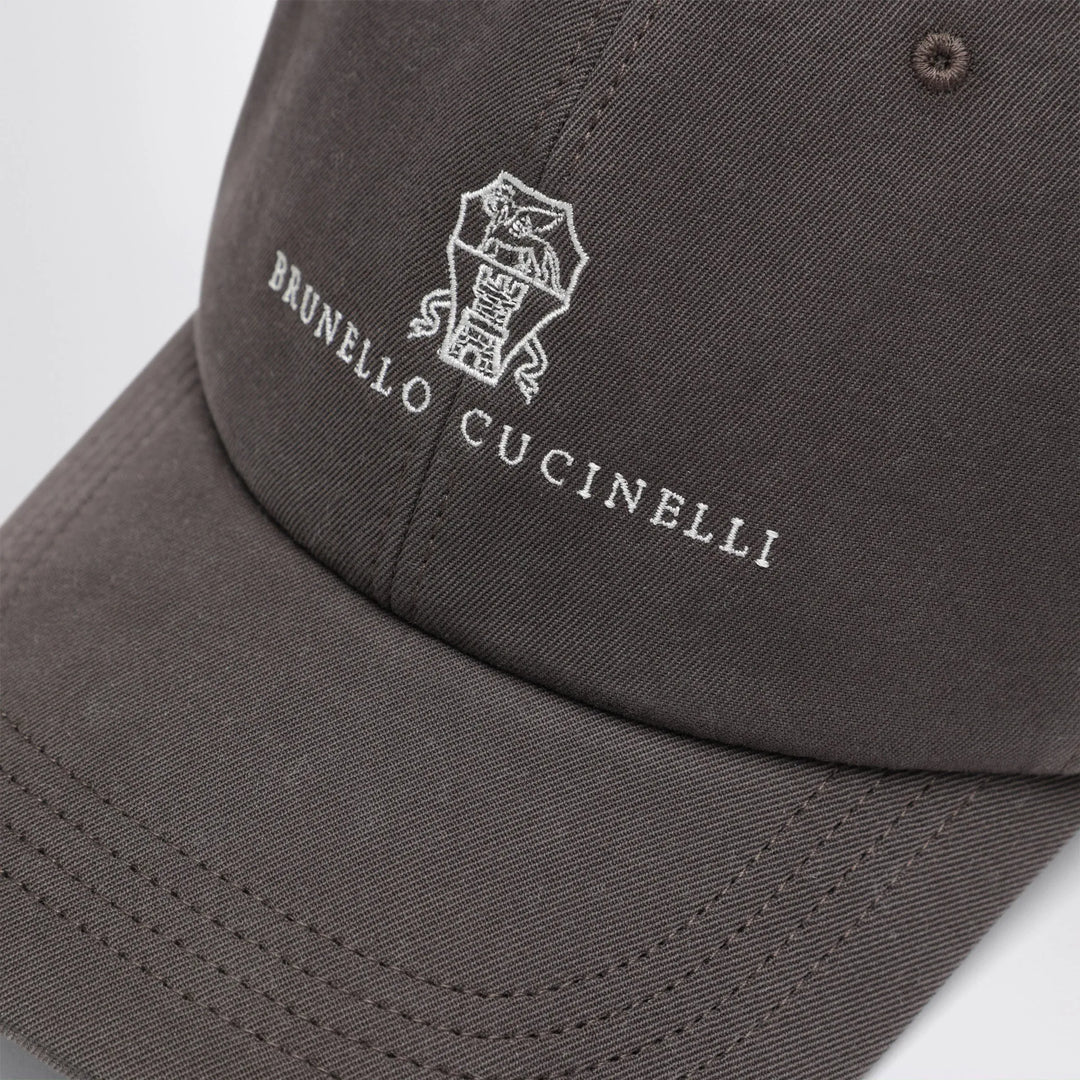Brunello Cucinelli - Brown cotton baseball cap Brand