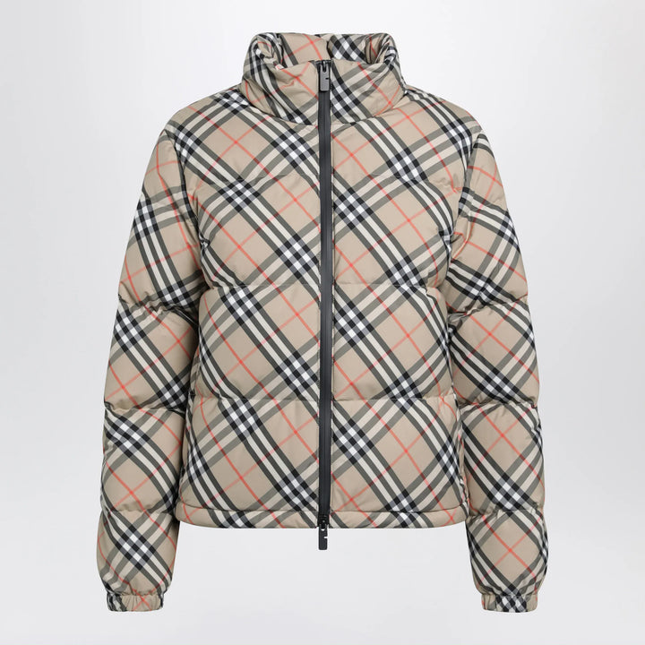 Burberry - Sand Check Ambleside Down Jacket Brand S
