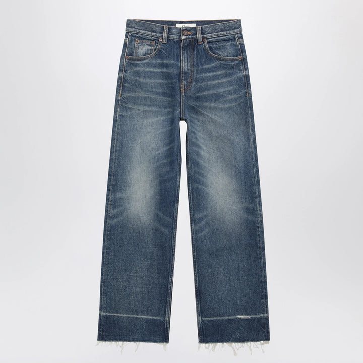 Chloé - Bootcut denim jeans in dark cobalt cotton Brand 25