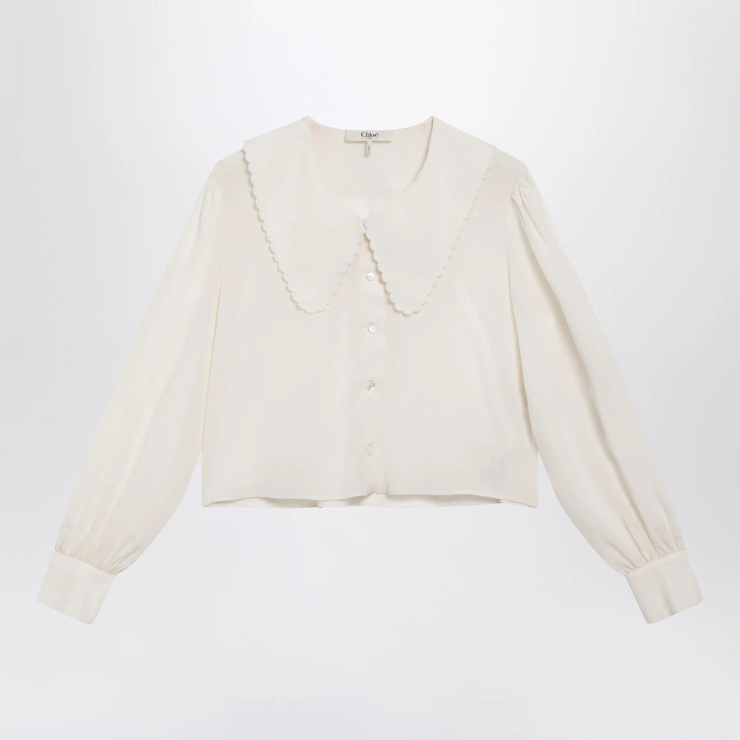 Chloé - Milk white silk blouse Brand 36  FR