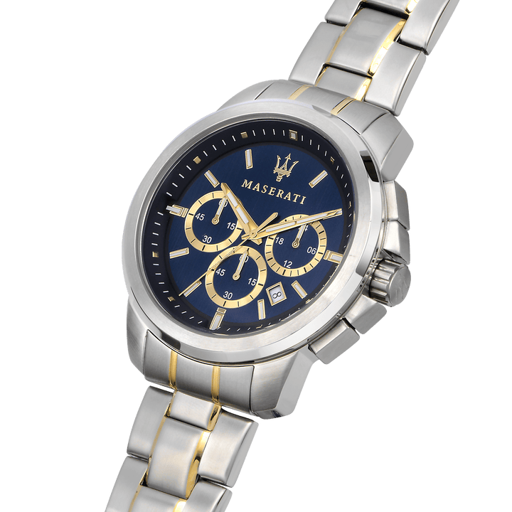Maserati Chronograph Watches Maserati Successo 45mm Blue Watch Brand