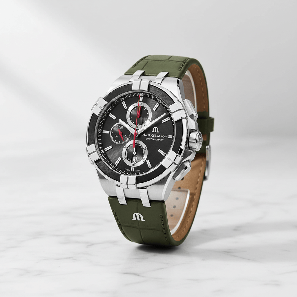 Maurice Lacroix Aikon Quartz Chronograph 44mm Green Brand Chronograph Watches