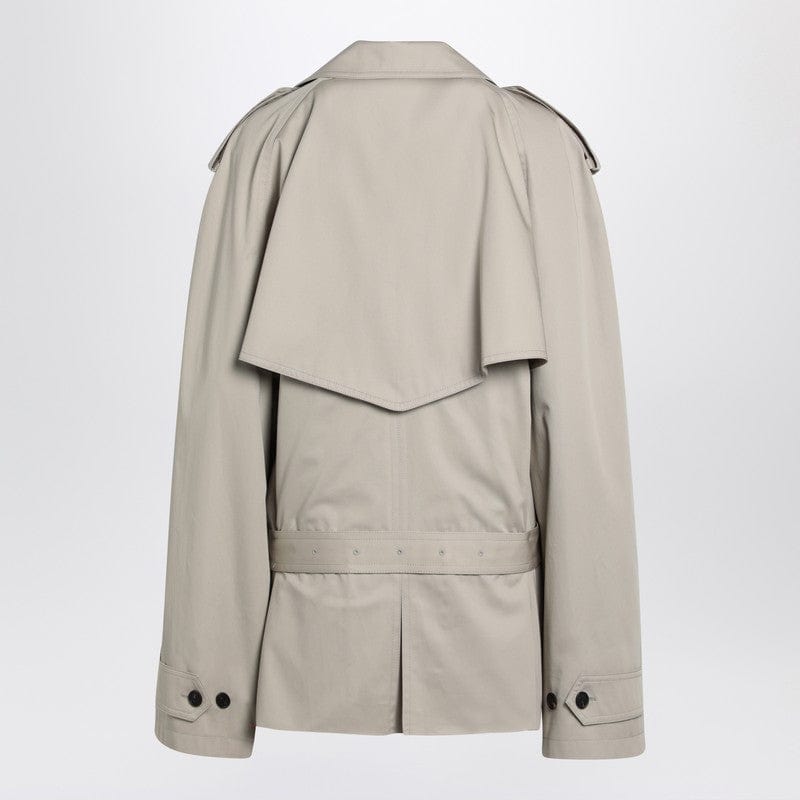 Balenciaga Coats 2 Balenciaga Beige cropped trench coat in cotton twill Balenciaga Beige cropped trench coat in cotton twill Brand