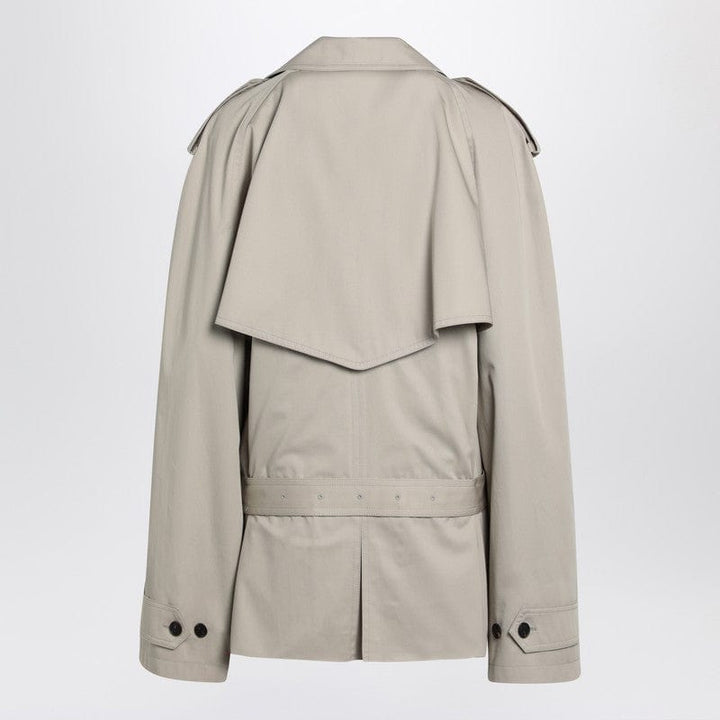 Balenciaga Coats 2 Balenciaga Beige cropped trench coat in cotton twill Balenciaga Beige cropped trench coat in cotton twill Brand