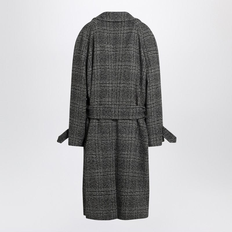 Balenciaga Coats Balenciaga Raglan One Layer coat in black/grey check Balenciaga Raglan One Layer coat in black/grey check Brand