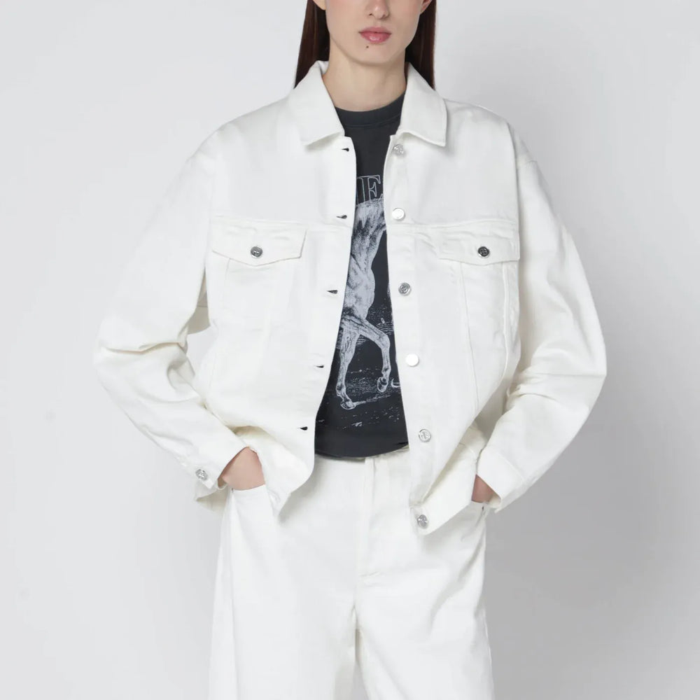 ANINE BING - Ecru organic denim jacket Brand Coats & Jackets XS