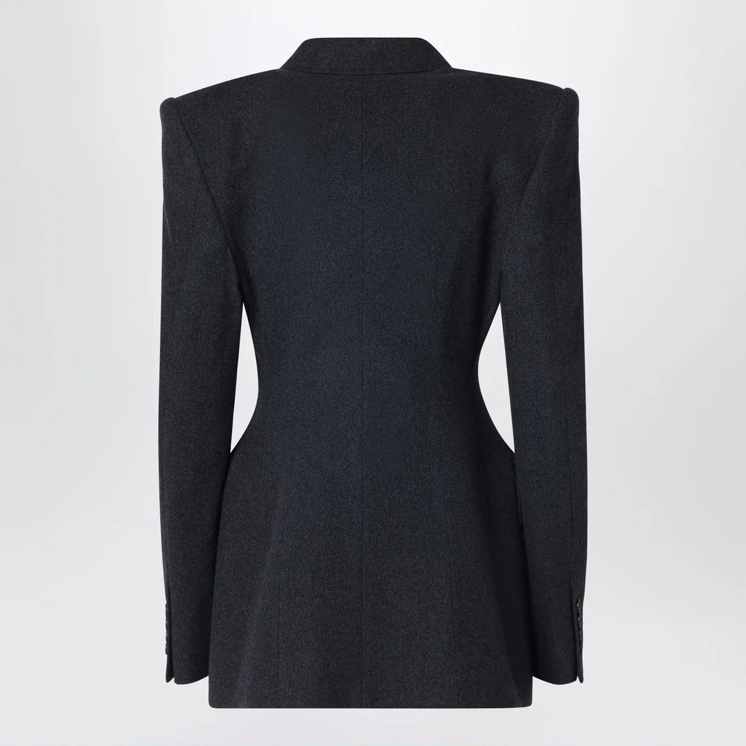 Balenciaga - Grey double-breasted cashmere jacket Brand Coats &amp; Jackets