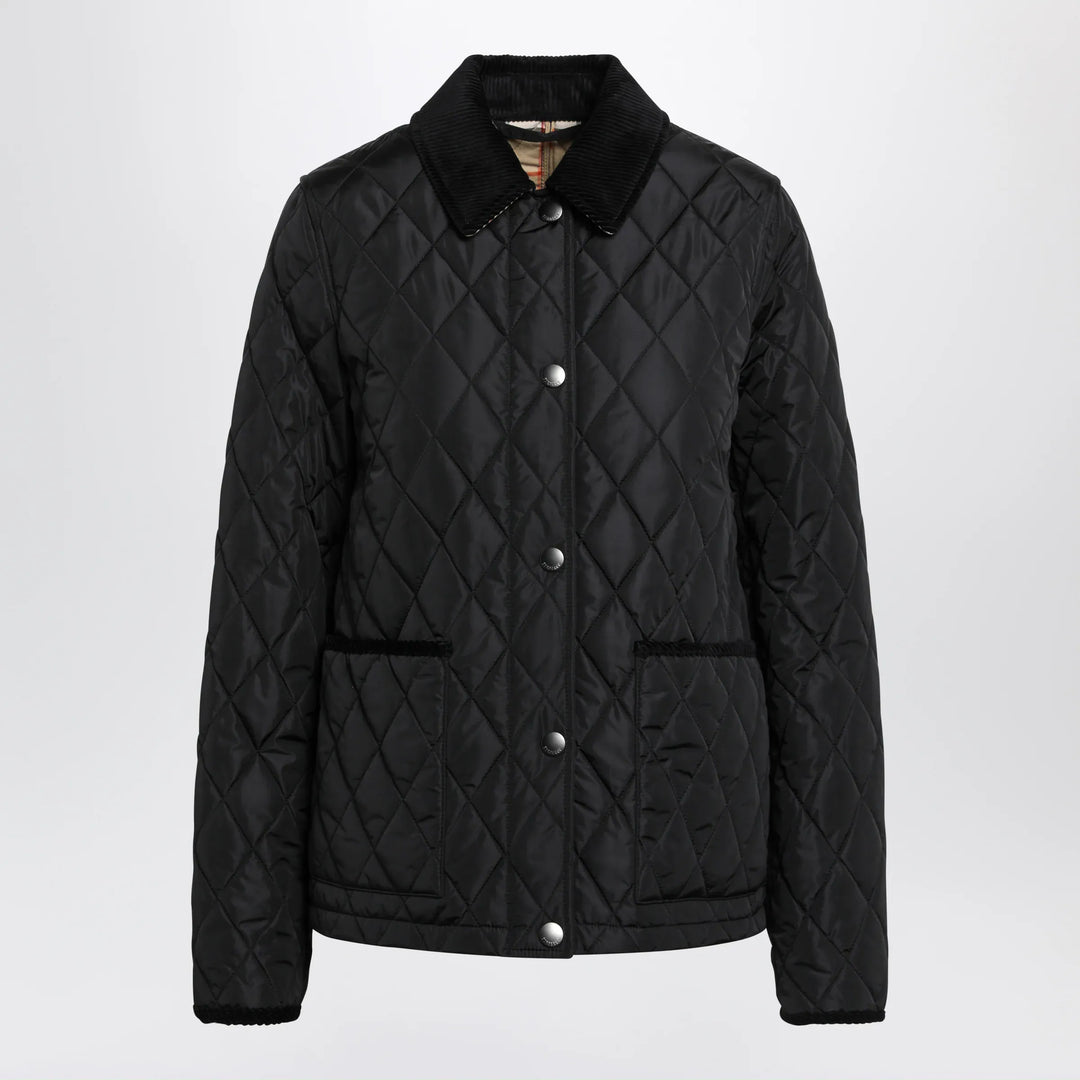 Burberry - Black quilted nylon jacket Brand Coats &amp; Jackets S