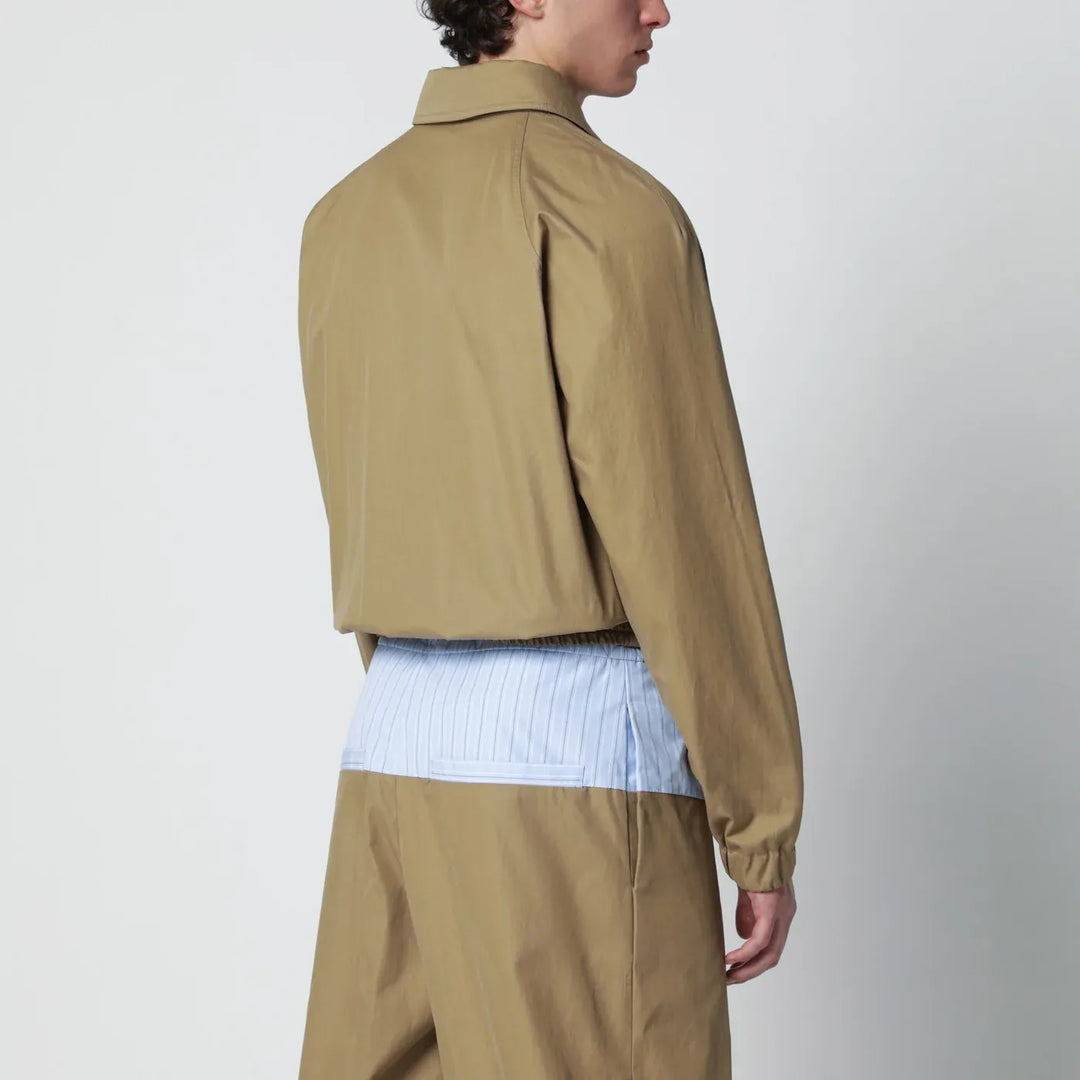 Dries Van Noten - Beige cotton-blend zip-up jacket Brand Coats &amp; Jackets