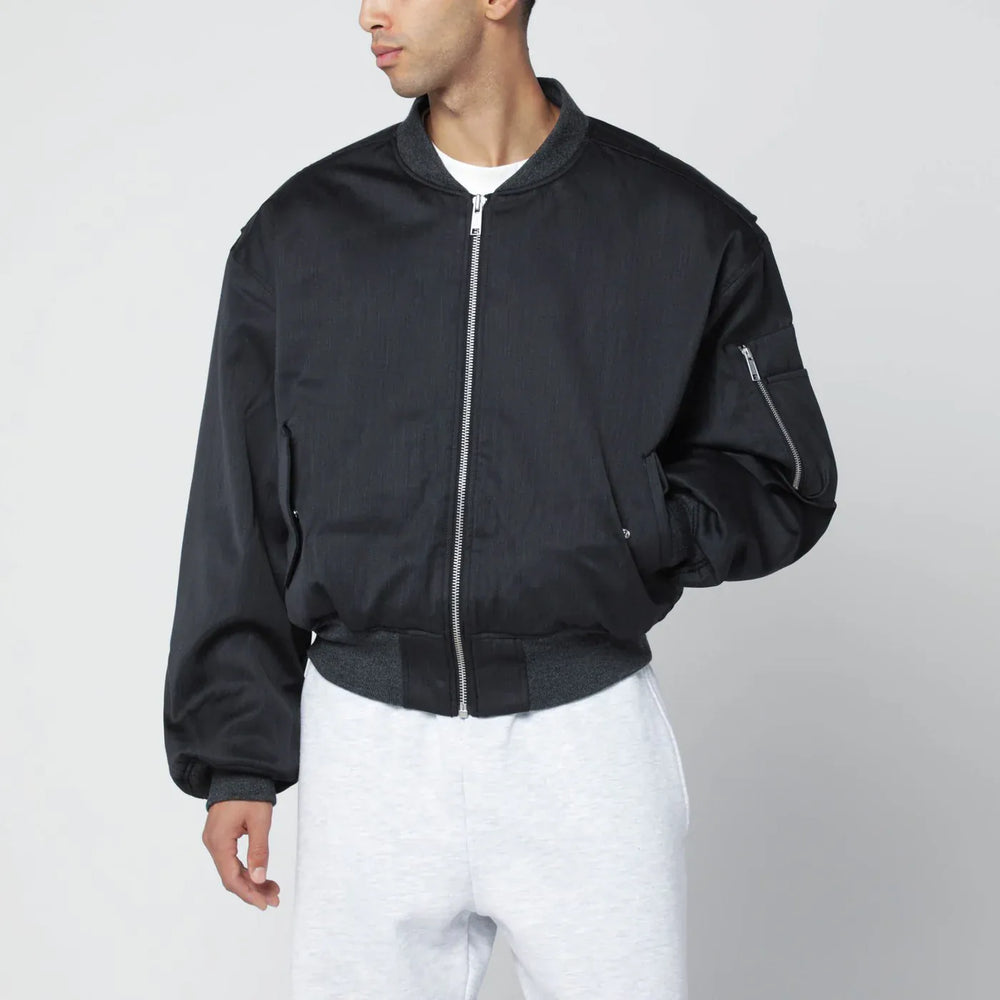 Entire Studios - Grey wool-blend bomber jacket with zip Brand Coats & Jackets L