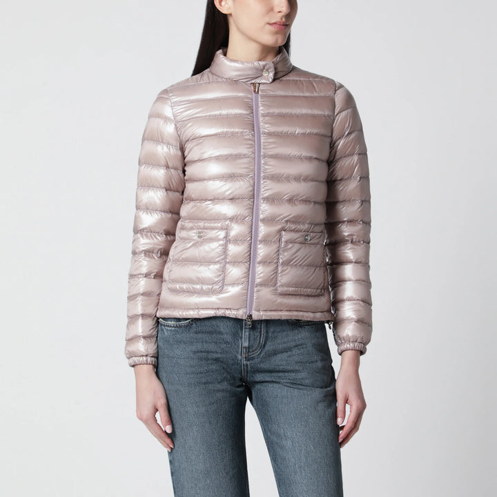 HERNO - Ultralight Nylon Bomber Powder Pink Brand Coats &amp; Jackets 40  IT