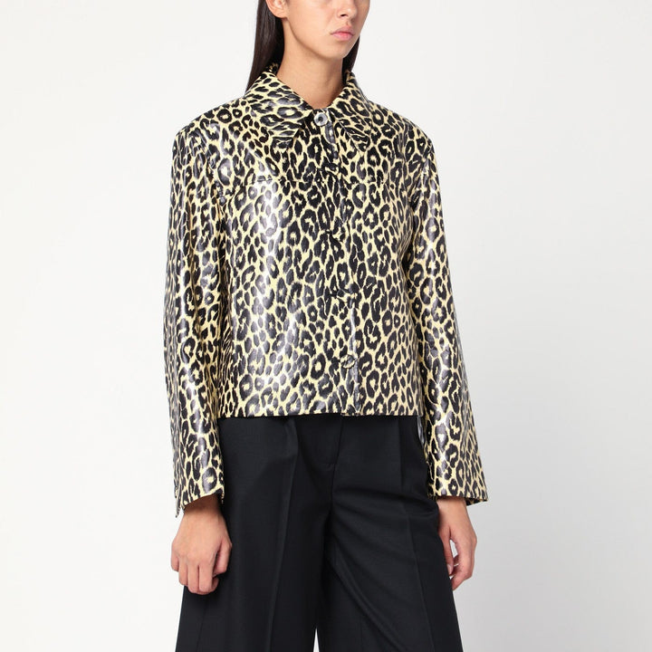 Coats &amp; Jackets Jil Sander - Leopard print jacket in coated fabric Brand
