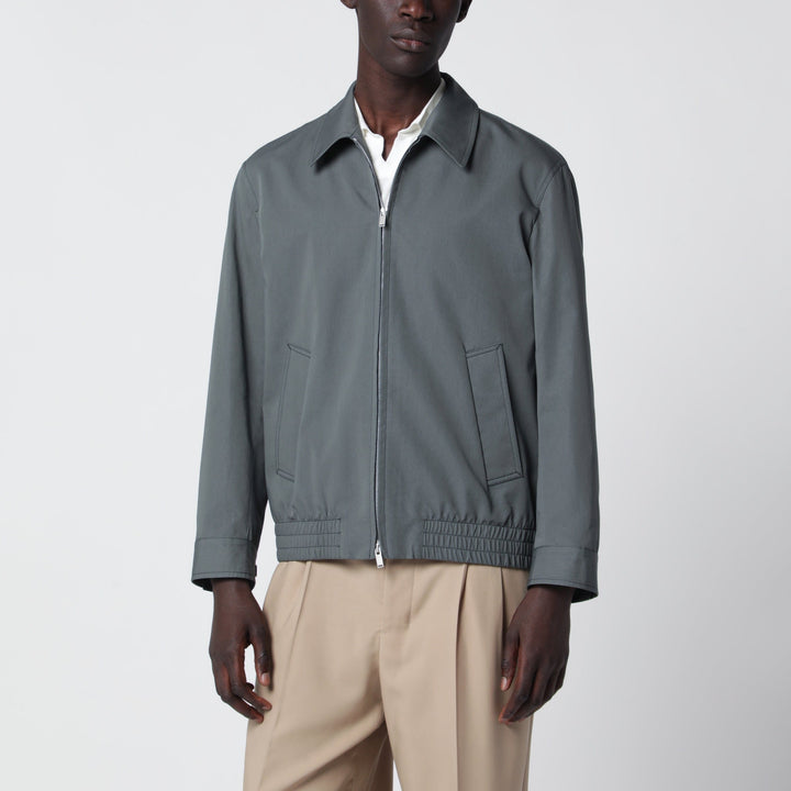 Coats &amp; Jackets Lardini - Zip Jacket In Cotton And Silk Brand