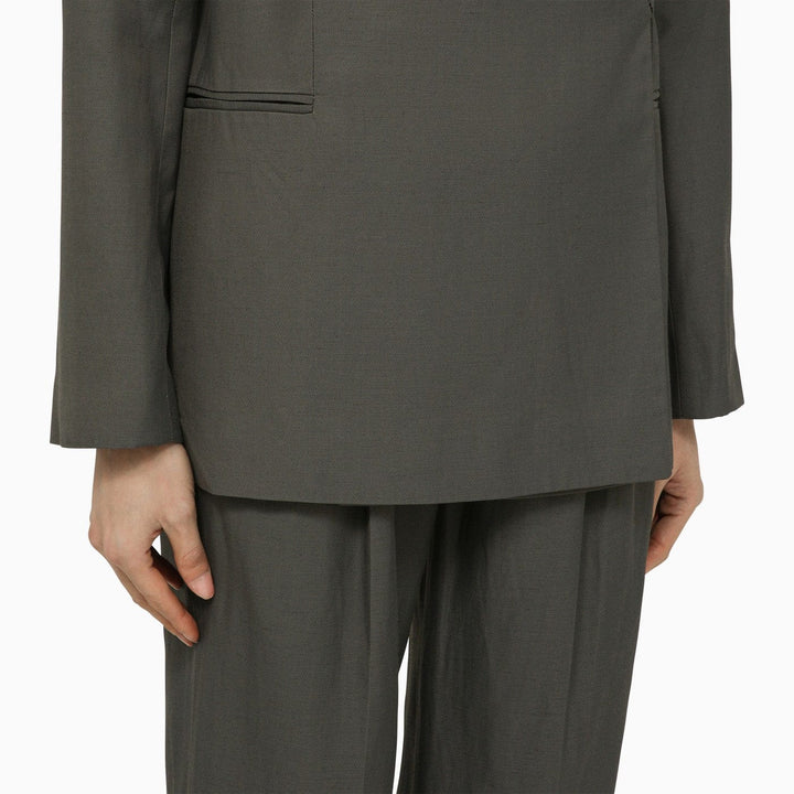 LouLou De Saison - Sandyato single-breasted grey viscose blazer Brand Coats &amp; Jackets M