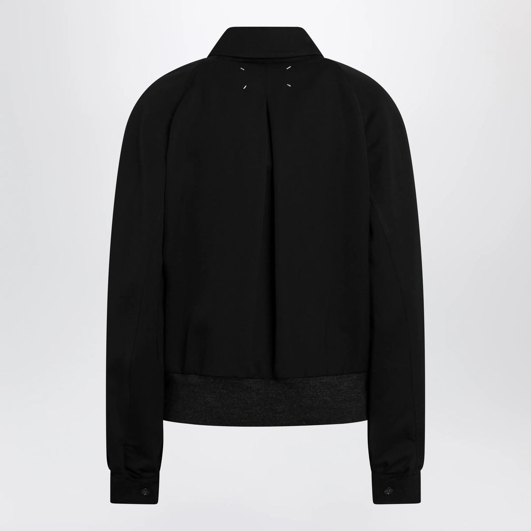 Maison Margiela - Black zip-up jacket in virgin wool Brand Coats &amp; Jackets