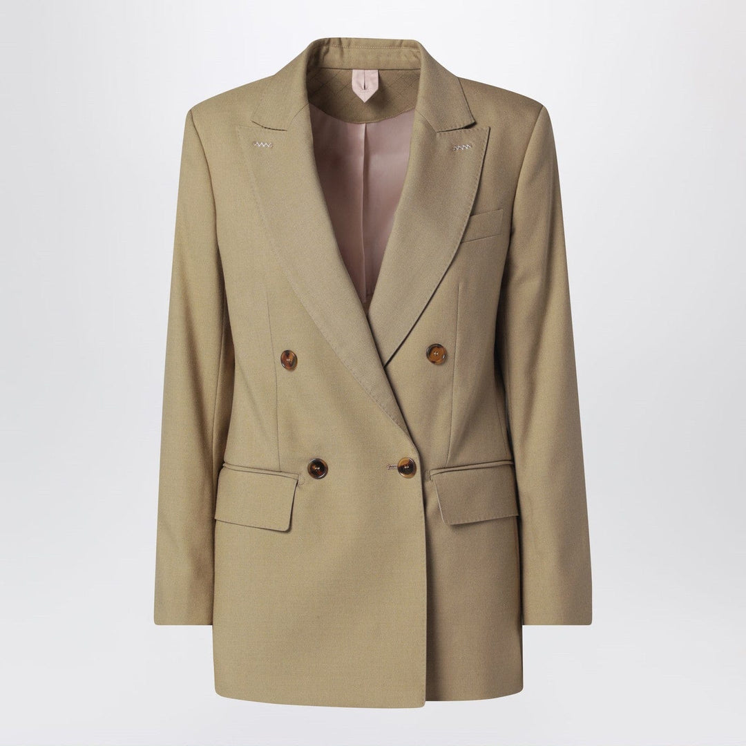 Coats & Jackets Max Mara - Camel wool-blend double-breasted jacket Brand