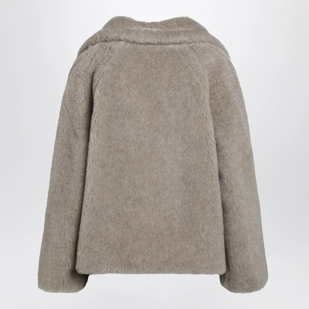Max Mara - Sand-coloured Teddy coat in alpaca and cashmere Brand Coats &amp; Jackets