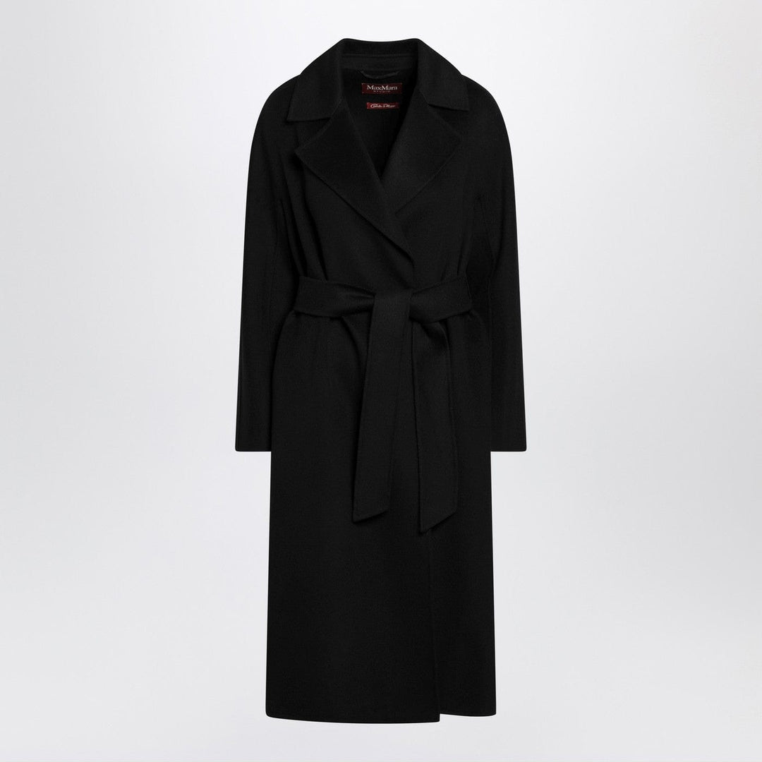 Coats &amp; Jackets Max Mara Studio - Black coat with belt Brand