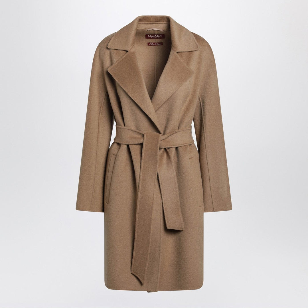 Coats &amp; Jackets Max Mara Studio - Camel wrap coat in cashmere and wool Brand