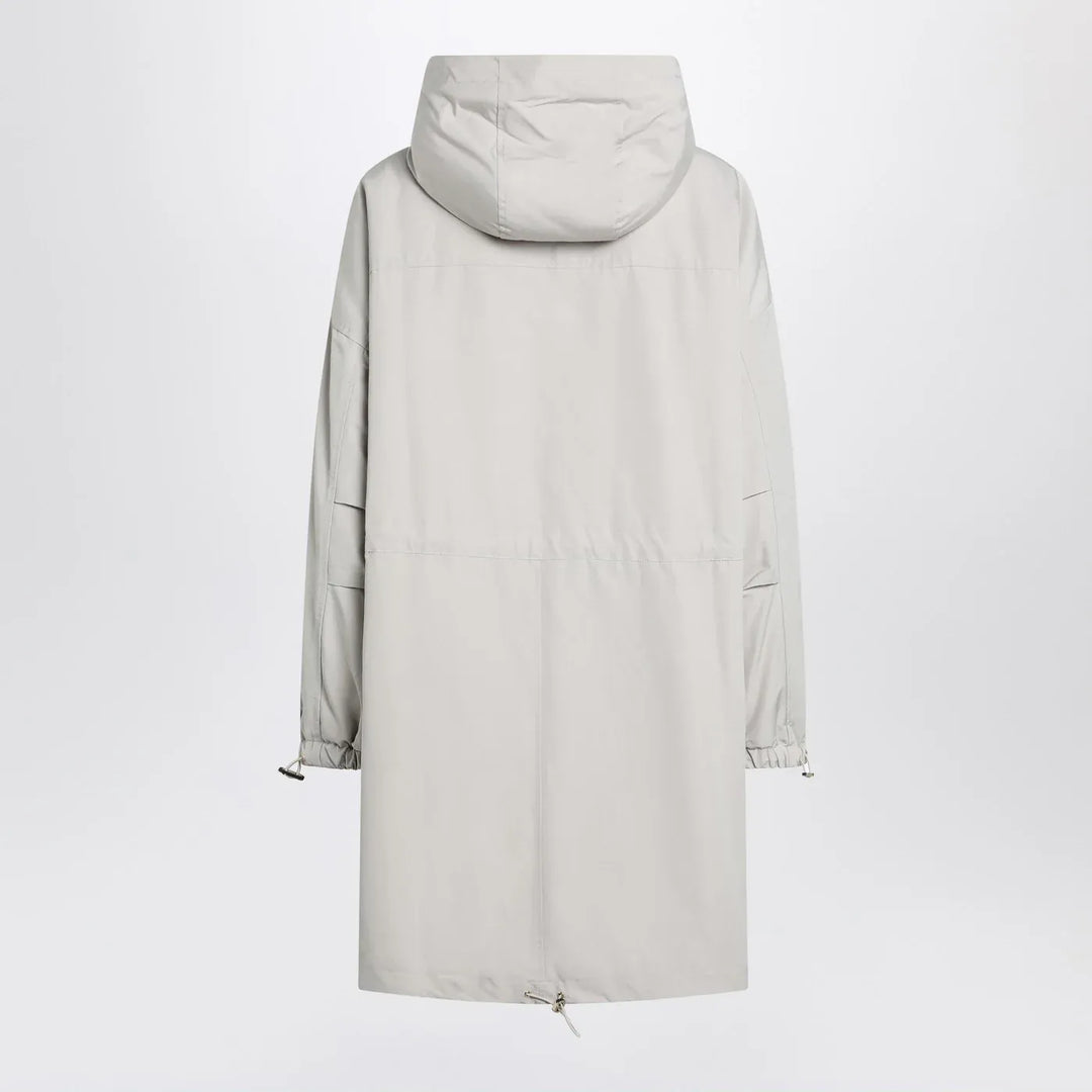 Max Mara Studio - Light beige cotton blend parka Brand Coats &amp; Jackets